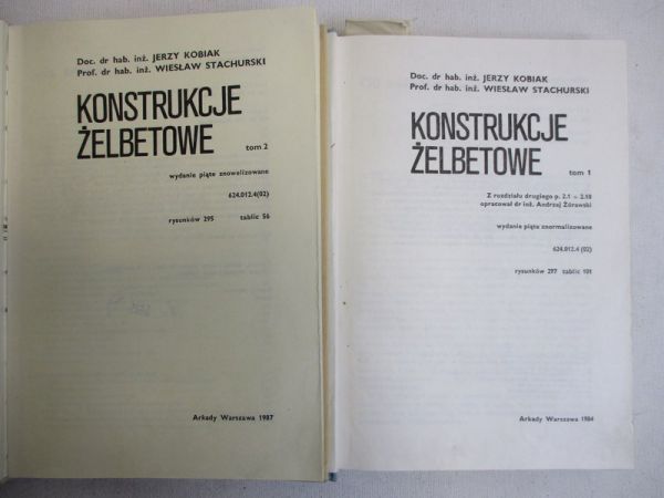 Konstrukcje żelbetowe, tomy I-II