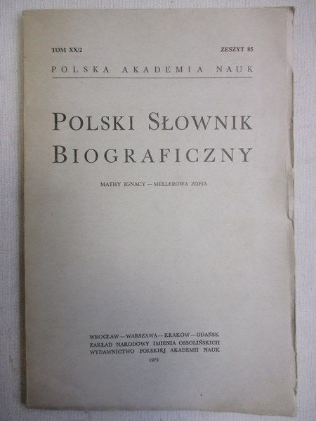 Polski Słownik Biograficzny