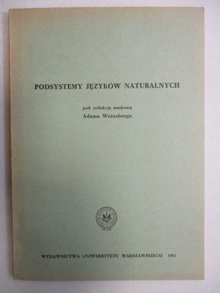 Podsystemy języków naturalnych