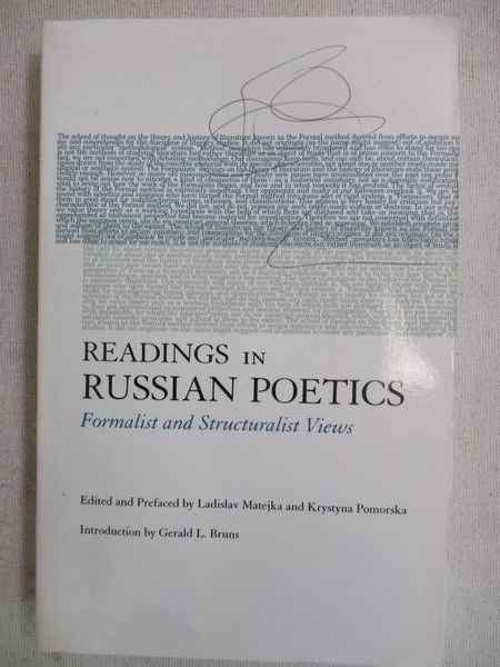 Readings in Russian Poetics