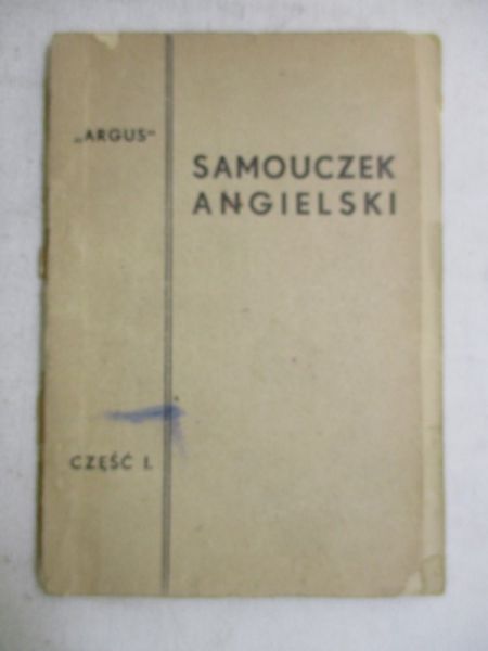 Samouczek angielski cz. I, 1938 r.