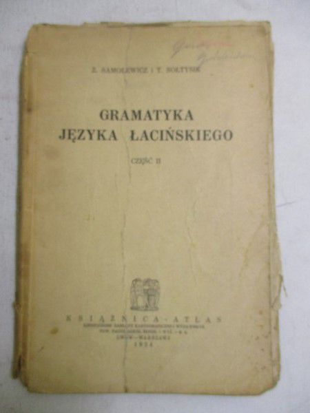 Gramatyka języka łacińskiego, 1924