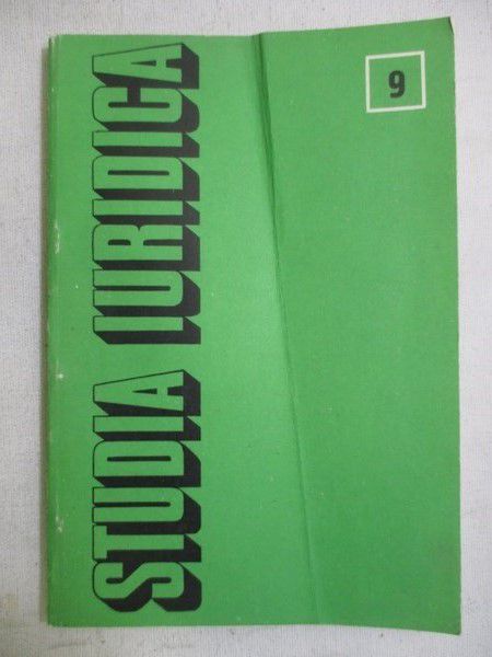 Studia Iuridica, Tom 9