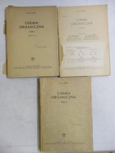 Karrer Paul - Chemia organiczna, T. I-III