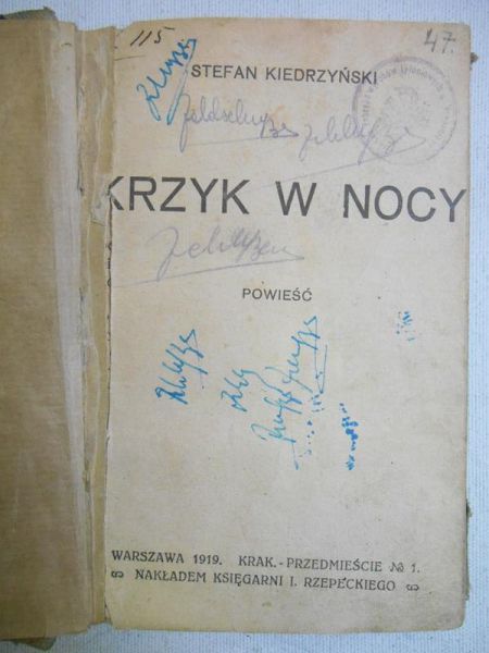 Krzyk w nocy, 1919 r.