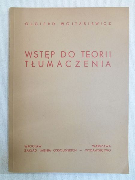 Wstęp do teorii tłumaczenia