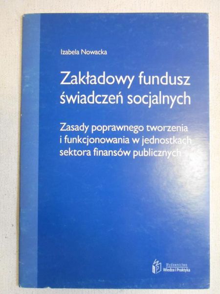 Nowacka Izabela - Zakładowy fundusz świadczeń socjalnych