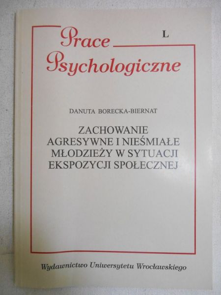 Zachowanie agresywne i nieśmiałe młodzieży w sytuacji ekspozycji społecznej