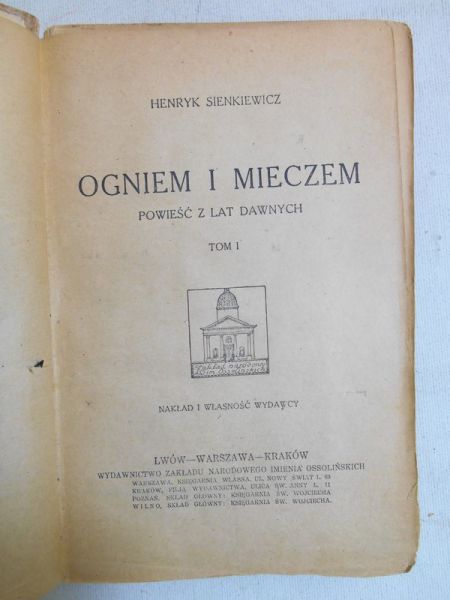 Ogniem i mieczem, t. I, 1922 r.