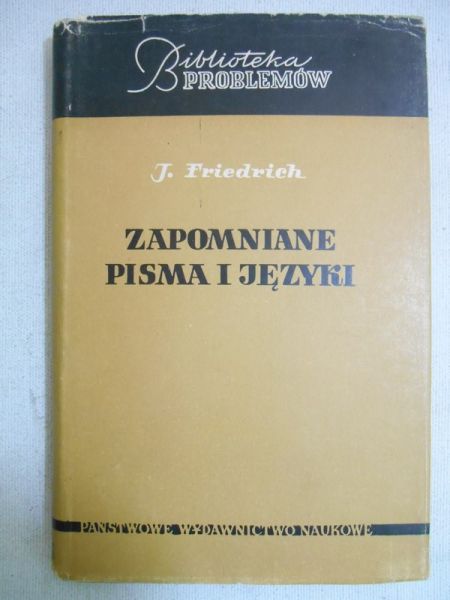 Zapomniane pisma i języki