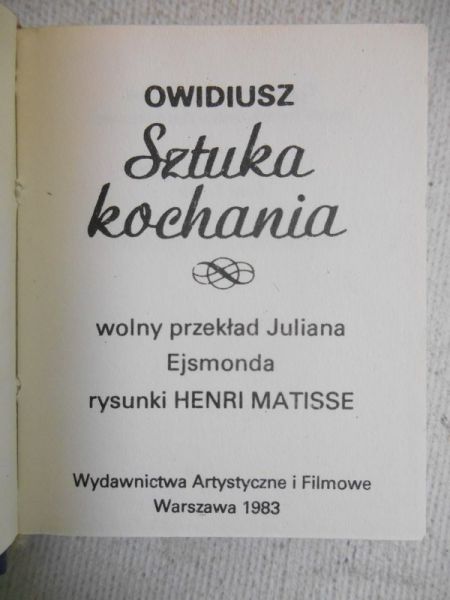 Sztuka kochania. Miniatura