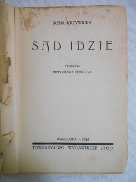 Sąd idzie, 1935 r.