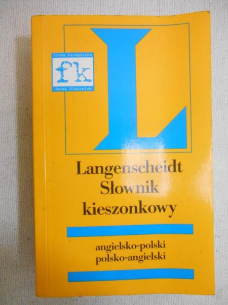 Słownik kieszonkowy polsko-angielski, angielsko-polski, Langenscheidt