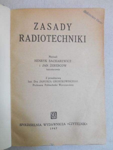 Zasady radiotechniki, 1947 r.