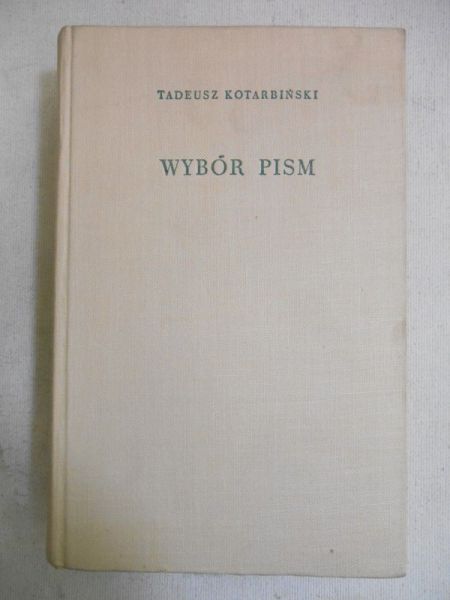 Wybór pism, tom I