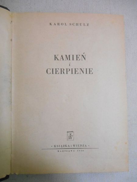 Kamień i cierpienie, 1950 r.