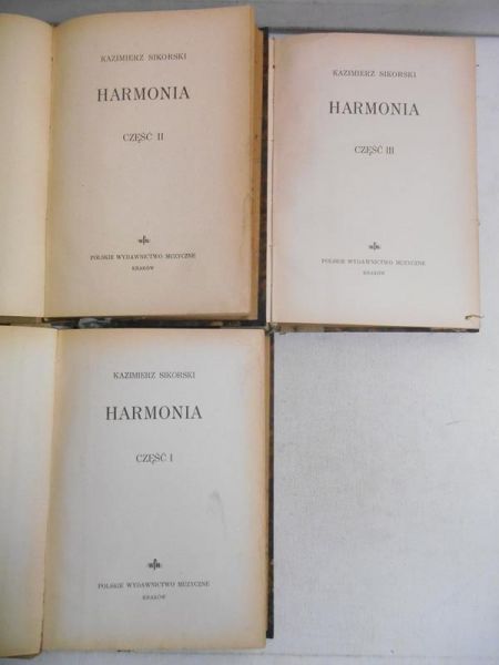 Sikorski Kazimierz - Harmonia, cz. I-III, 1948 r., 1949 r.
