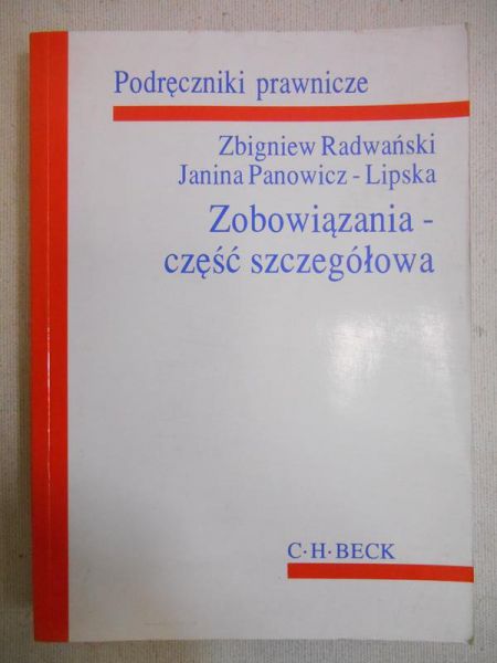 Zobowiązania - część szczegółowa