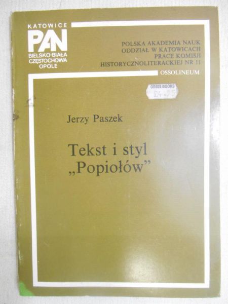 Tekst i styl "Popiołow"