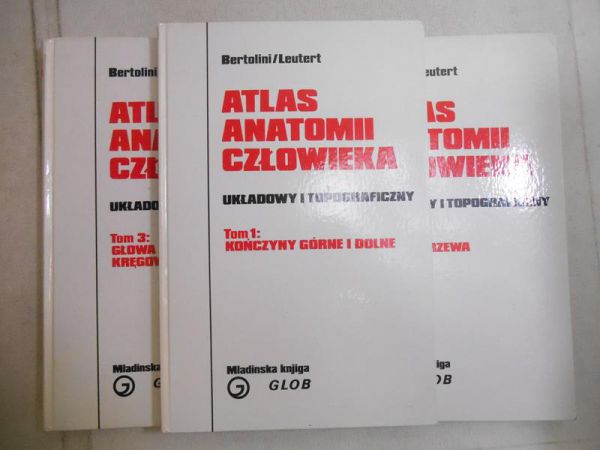 Bertolini Rolf,   - Atlas anatomii człowieka, Tom I - III