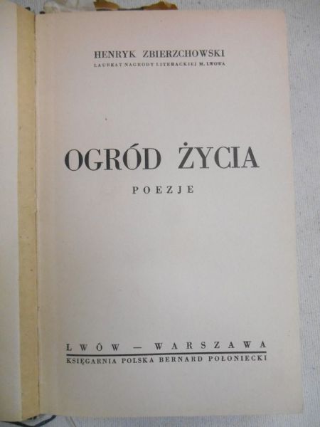 Ogród życia, 1935 r.