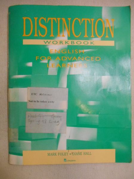 Distinction Workbook. English for Advanced Learners