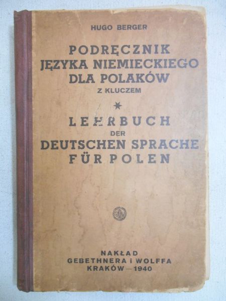 Podręcznik języka niemieckiego dla Polaków, 1940 r.