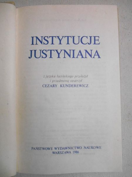 Instytucje Justyniana