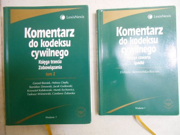 Bieniek Gerard (red.), Skowrońska-Bocian Elżbieta - Komentarz do kodeksu cywilnego, księga trzecia i czwarta