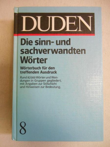 DUDEN Sinn- und sachverwandte Worter