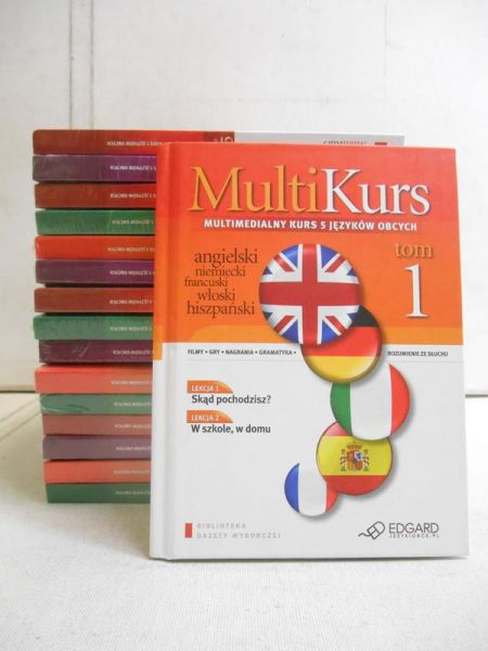 MultiKurs. Multimedialny kurs 5 języków obcych z CD, 16 tomów