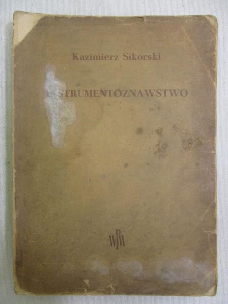 Sikorski Kazimierz - Instrumentoznawstwo, 1950 r.