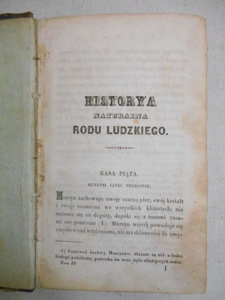 Virey Julien Joseph - Historya naturalna rodu ludzkiego, T.2, 1984 r.