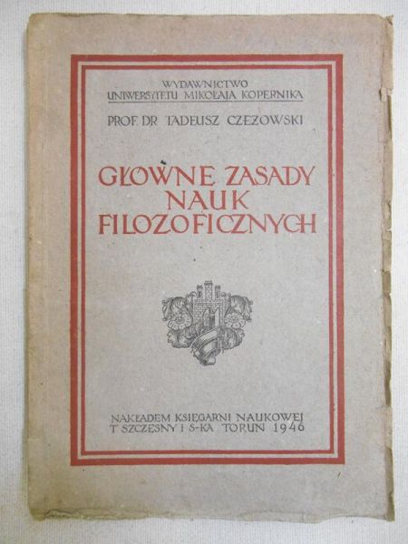 Główne zasady nauk filozoficznych, 1946 r.