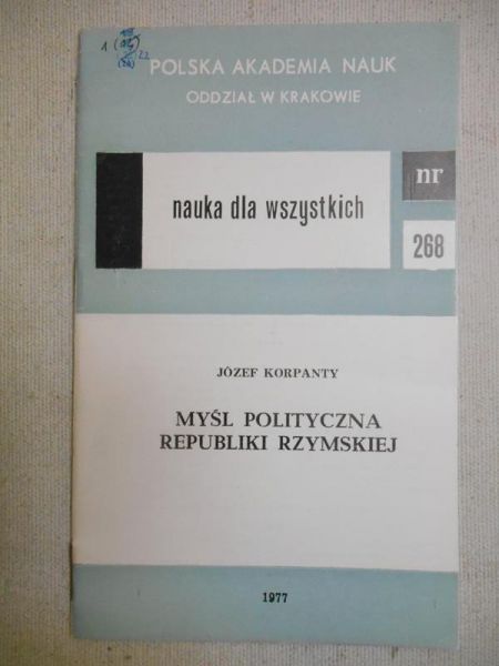 Myśl polityczna Republiki Rzymskiej