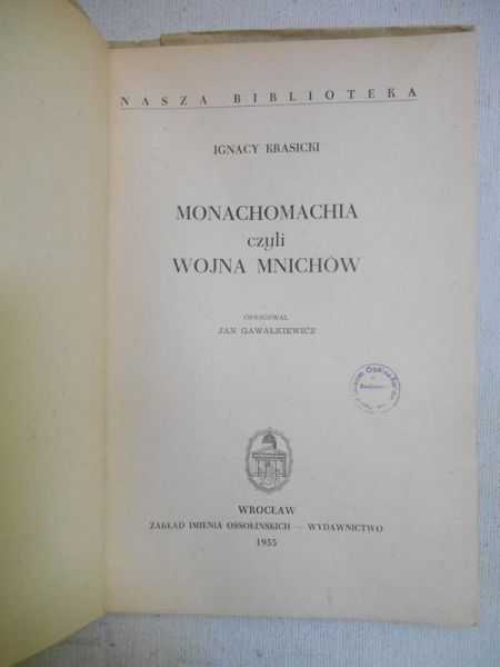 Monachomachia czyli wojna mnichów