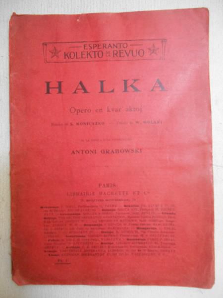 Halka. Opero en kvar aktoj, 1912 r.