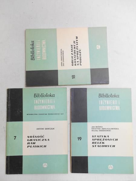Biblioteka Inżynierii budownictwa, zestaw 3 książek