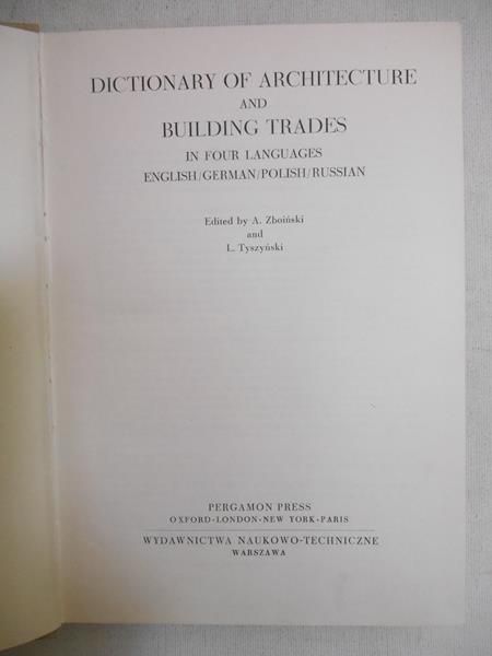 Dictionary of Architecture and Building Trades