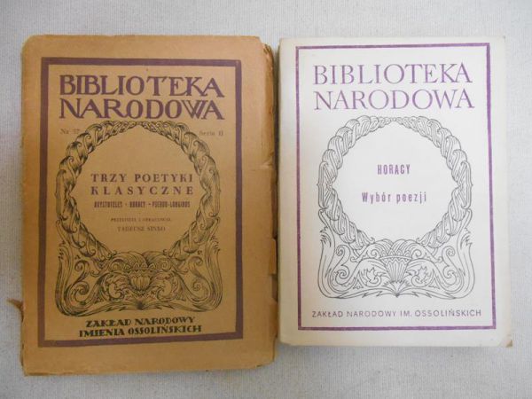 Trzy poetyki klasyczne  Wybór poezji
