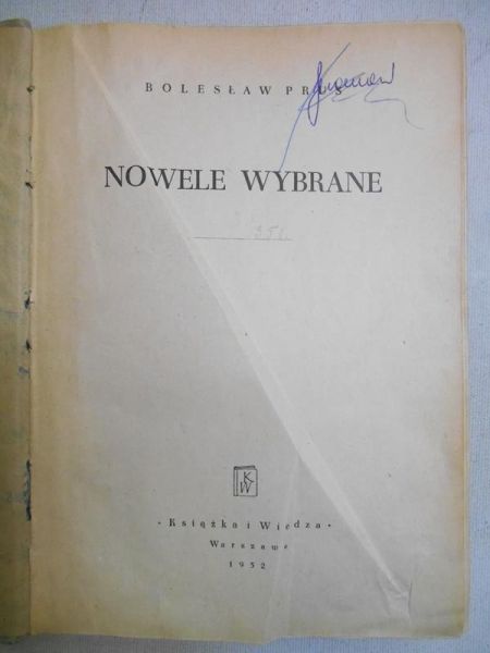 Prus Bolesław - Nowele wybrane