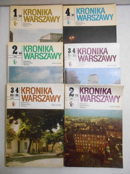 Kronika Warszawy, zestaw 6 książek