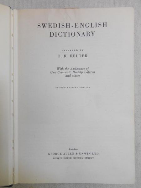 Swedish-English Dictionary