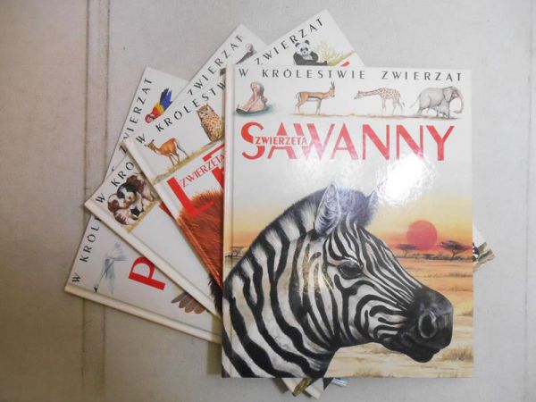 W królestwie zwierząt: Zwierzęta sawanny / Zwierzęta leśne / Psy / Ptaki