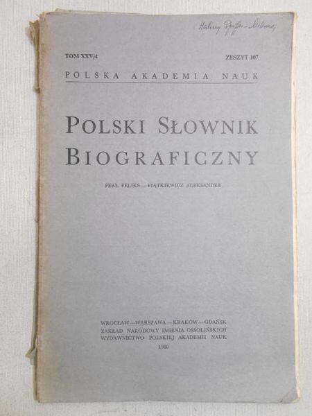 Polski Słownik Biograficzny
