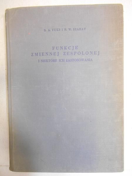 Funkcje zmiennej zespolonej