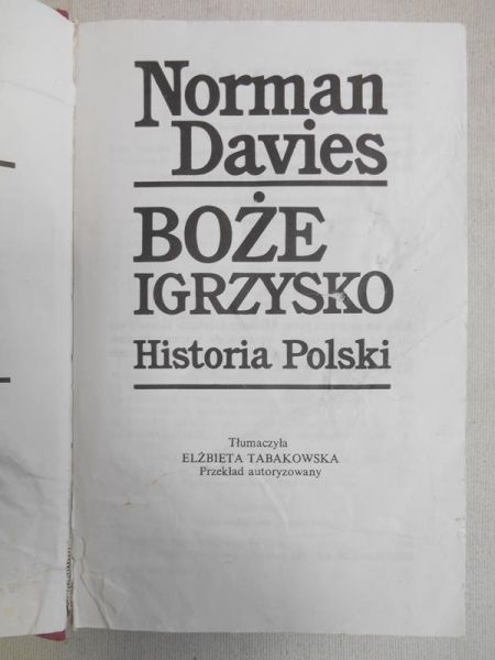 Davies Norman - Boże Igrzysko