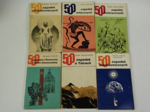 500 zagadek, 6 książek