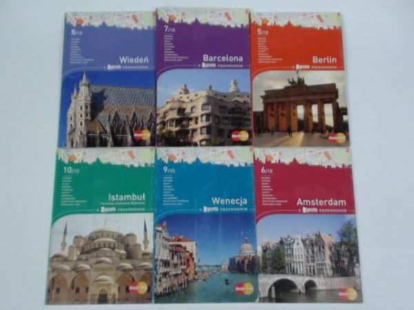 Altman, Colwell, Benet,  - Berlin/Amsterdam/Barcelona/ Wiedeń/Wenecja/Istambuł, 6 książek