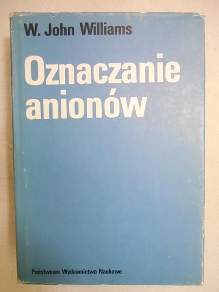 Oznaczanie anionów
